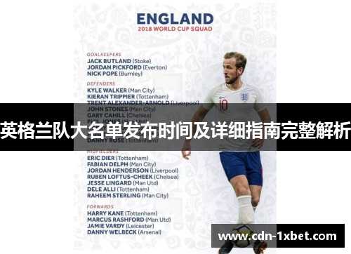 英格兰队大名单发布时间及详细指南完整解析 英格兰队大名单发布时间及详细指南完整解析